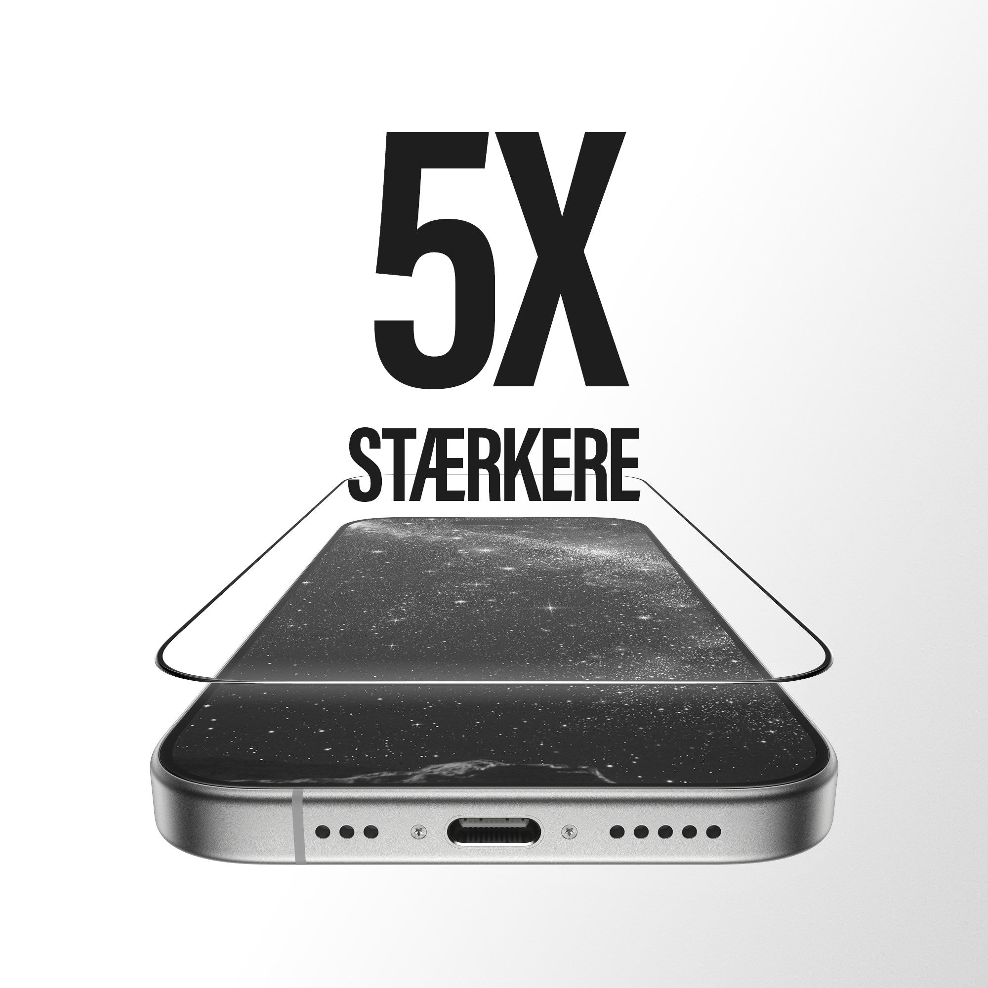 PanzerGlass® Ceramic II Skærmbeskyttelse iPhone 17 | iPhone 16 Pro | Ultra-Wide Fit m. EasyAligner